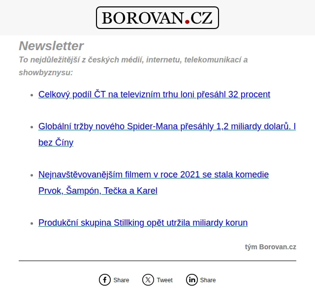 Aleš Borovan: přehled z médií a showbyznysu – červen 2026 | Nuslet.cz