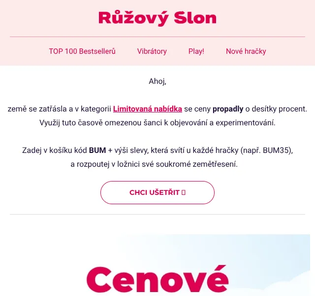 RuzovySlon.cz: Sleva až 80 % na erotické hračky – květen 2026 | Nuslet.cz