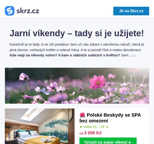 Skrz: SPA pobyty na květnové státní svátky – červenec 2026 | Nuslet.cz