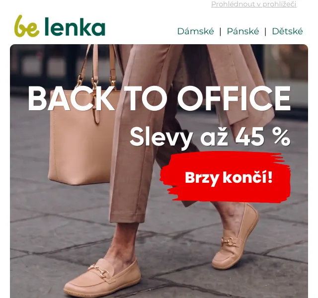 Be Lenka: Barefoot boty do kanceláře – sleva až 45 %