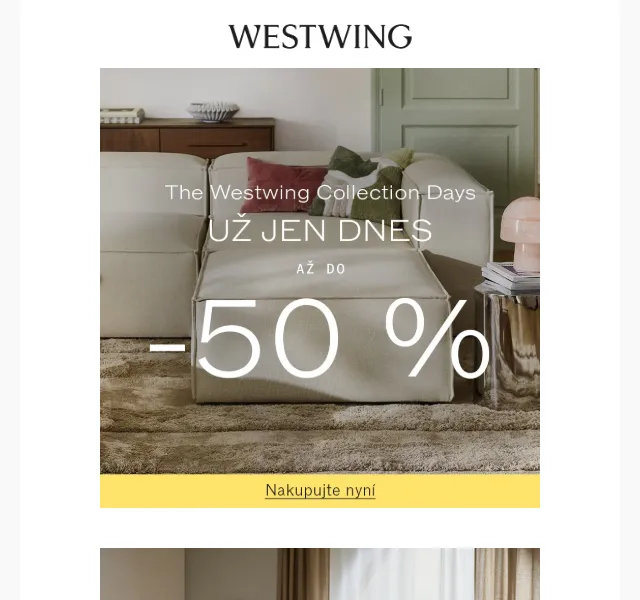 Westwing: Khaki interiér, aida nádobí – duben 2026 | Nuslet