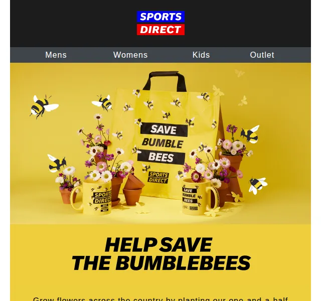 Sportsdirect: Limitovaná Bee edice hrnek 2 £ a taška 1.50 £ – červen 2026 | Nuslet.cz