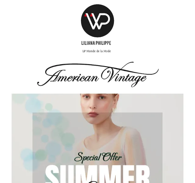 Liliana Philippe: American Vintage & Bikkembergs sleva 50 % – červen 2026 | Nuslet.cz