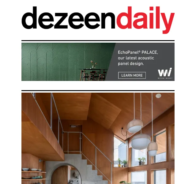 Dezeen Daily: novinky z architektury a designu – červen 2026 | Nuslet.cz