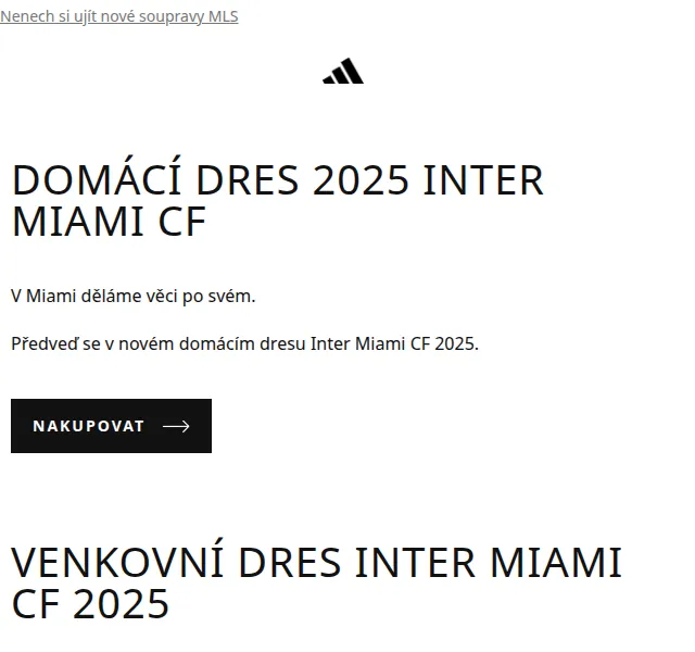 Adidas: Nové dresy Inter Miami CF 2025 – červenec 2026 | Nuslet.cz