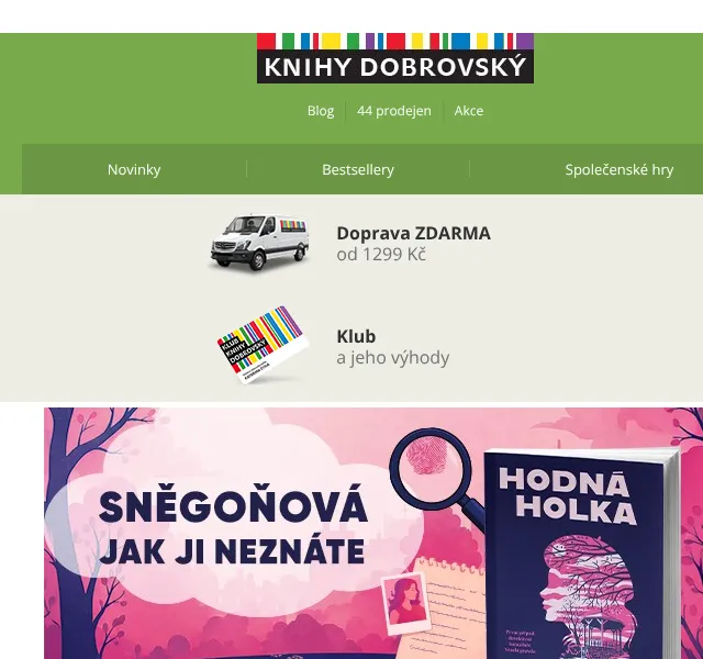 KnihyDobrovsky.cz: Hodná holka 25 % sleva – květen 2026