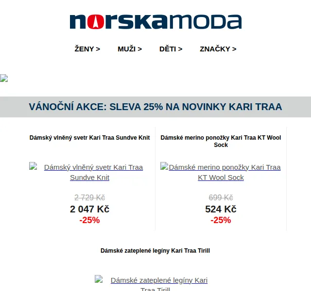 Norskamoda.cz: SLEVA 25% na novinky Kari Traa – červen 2026 | Nuslet.cz