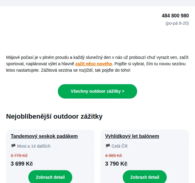 Adrop: Outdoor zážitky od 350 Kč – červen 2026 | Nuslet.cz