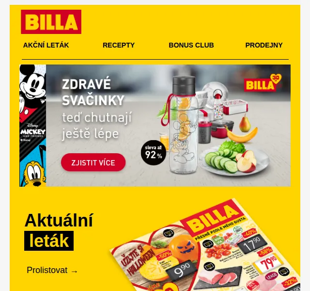 Billa: Nescafé Classic 79,90 Kč a Vepřová plec 119,90 Kč/kg – červen 2026 | Nuslet.cz