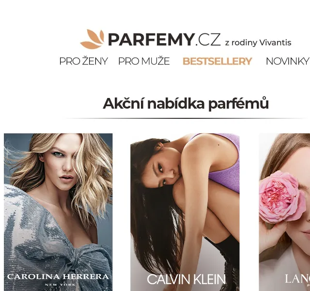 Parfemy.cz: Parfémy Carolina Herrera, Calvin Klein a Lancôme – červen 2026 | Nuslet.cz
