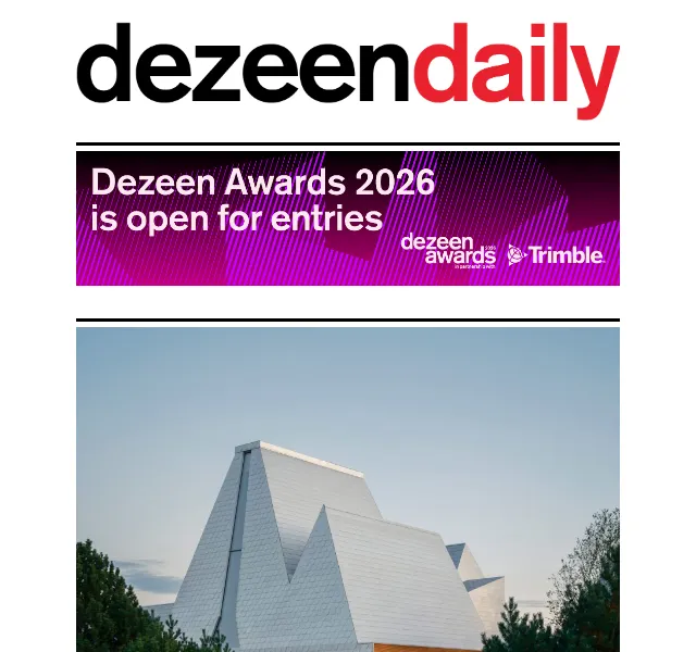 Dezeen Daily: Architektura a design – červen 2026 | Nuslet.cz