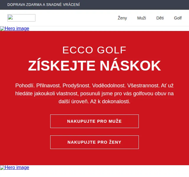ECCO: Golfová obuv BIOM H4 a S-THREE – červen 2026 | Nuslet.cz