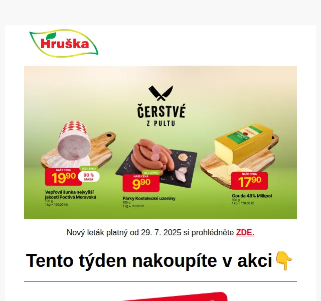 Hruška: Bohemia Chips 32,90 Kč a Kofola 29,90 Kč – červenec 2025 | Nuslet.cz