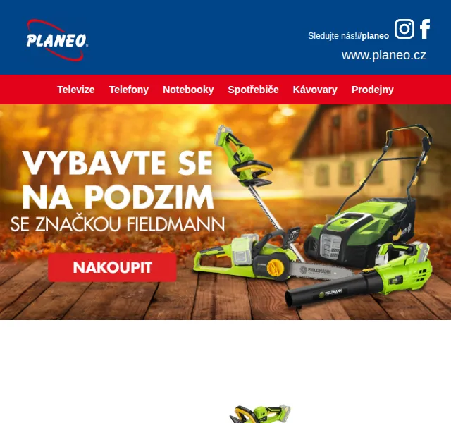 Planeo: Zahradní technika Fieldmann až 42 % – říjen 2022 | Nuslet.cz