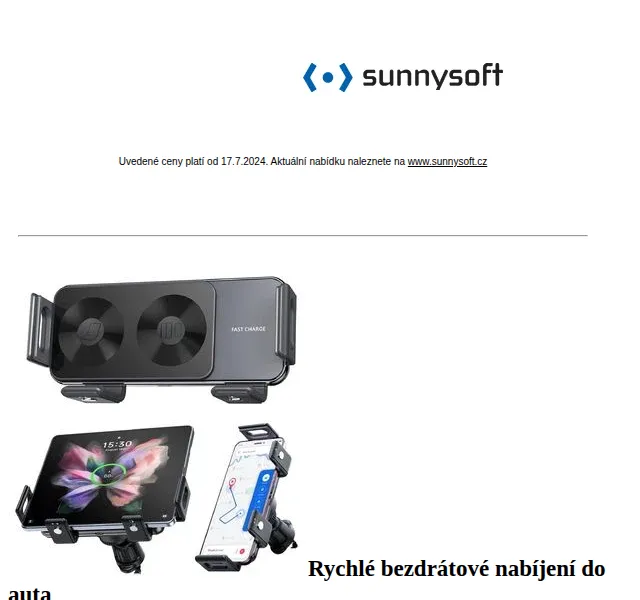 Sunnysoft: bezdrátové nabíjení, ventilátory a powerbanky se slevou – červenec 2026 | Nuslet.cz
