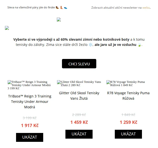 UrbanStore: Výprodej bot se slevou až 60 % – červen 2026 | Nuslet.cz