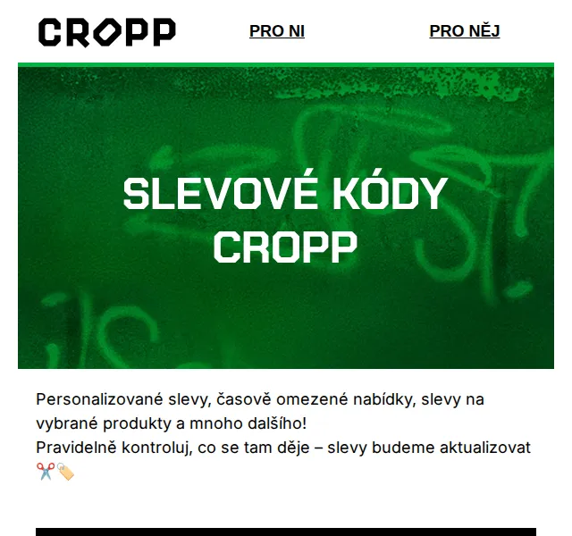 Cropp: Zóna slevových kódů – červen 2026 | Nuslet.cz