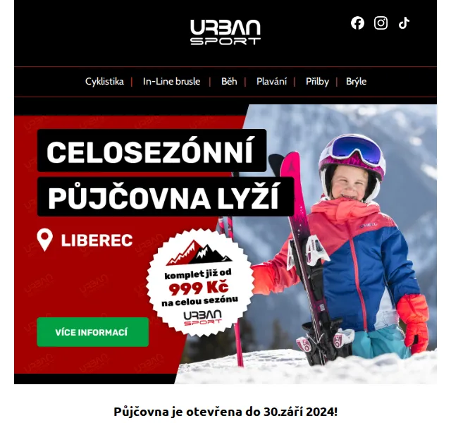 Urban-sport: Zimní vybavení za nejlepší ceny – červen 2026 | Nuslet.cz