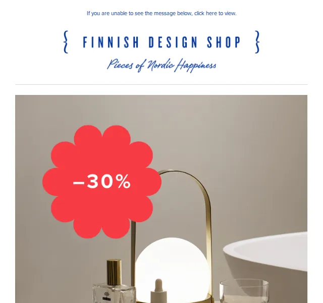 Finnish Design Shop: 30% na lampu MENU Carrie – prosinec 2026 | Nuslet.cz
