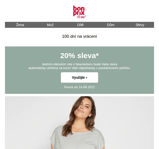 bonprix: 20% sleva na vše – červen 2026 | Nuslet.cz