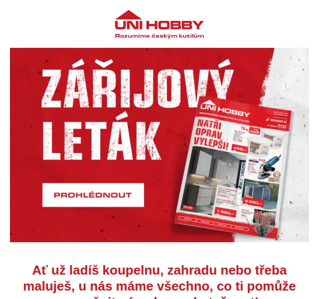UNI HOBBY: Zářijový leták – červen 2026 | Nuslet.cz