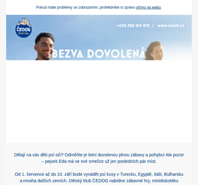 Čedok: Last minute zájezdy s pejskem Edou od 14 890 Kč – červenec 2026 | Nuslet.cz