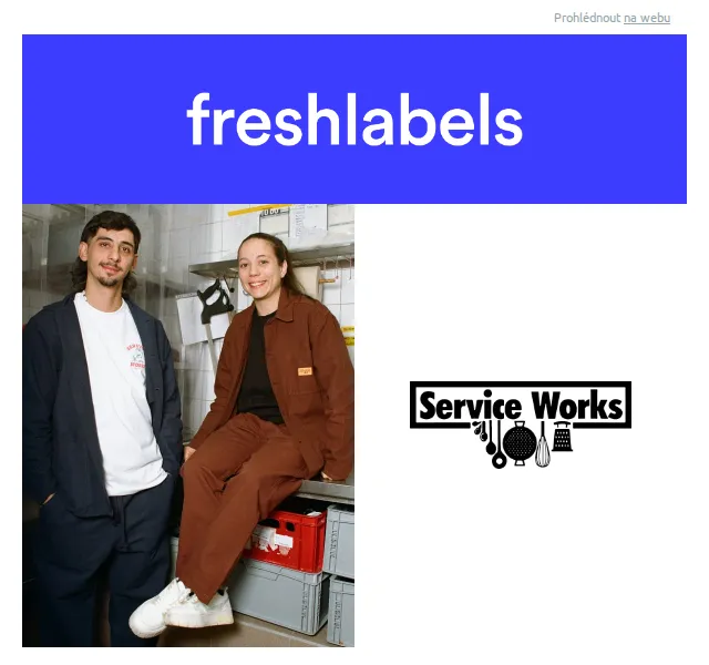 Freshlabels: Service Works a FREITAG – červen 2026 | Nuslet.cz