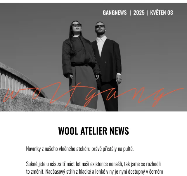 Wolfgangstore: Nová kolekce vlněných sukní Wool Atelier – červen 2026 | Nuslet.cz