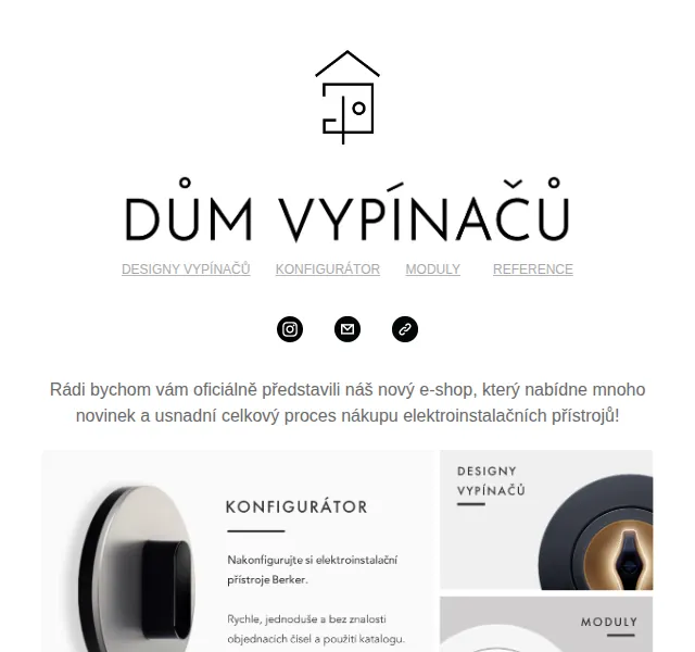 Monobrand: Nový e-shop DŮM VYPÍNAČŮ – Červenec 2026 | Nuslet.cz