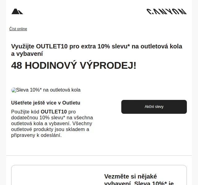 Canyon: 10% sleva na outlet – červen 2026 | Nuslet.cz
