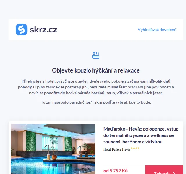 Vánoce na Skrz: termální pobyty od 2 713 Kč – červen 2026 | Nuslet.cz