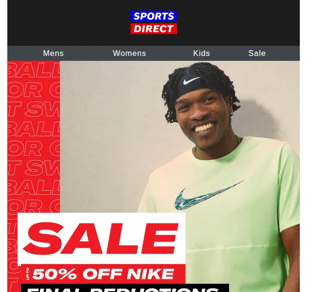 Sportsdirect.com: Nike výprodej – sleva až 50 % – červen 2026 | Nuslet.cz
