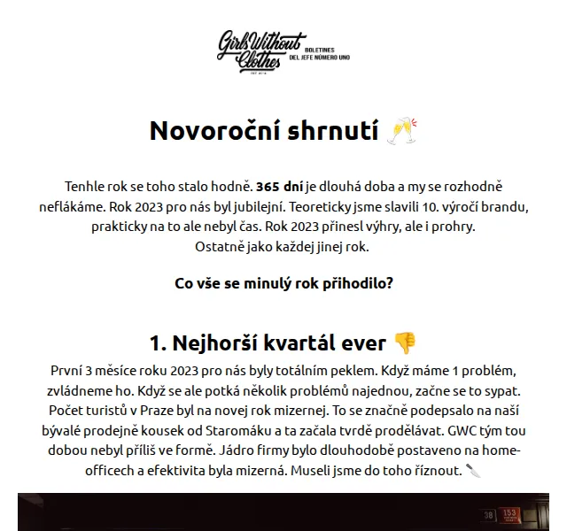 Girls Without Clothes: Nová kolekce 2026 – červen 2026 | Nuslet.cz