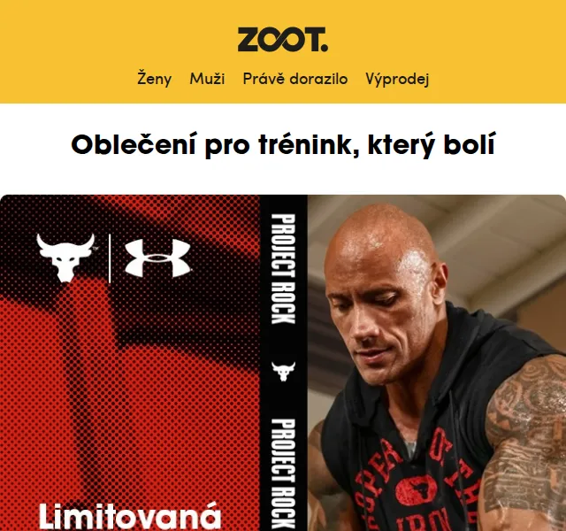 ZOOT: Under Armour Project Rock a Camaieu – červen 2026 | Nuslet.cz