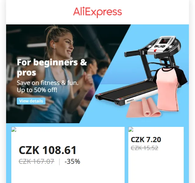 AliExpress: Fitness vybavení až 50 % sleva – červen 2026 | Nuslet.cz