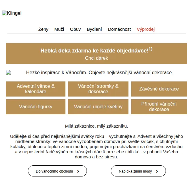 KLiNGEL: Dárek zdarma k objednávce – červen 2026 | Nuslet.cz
