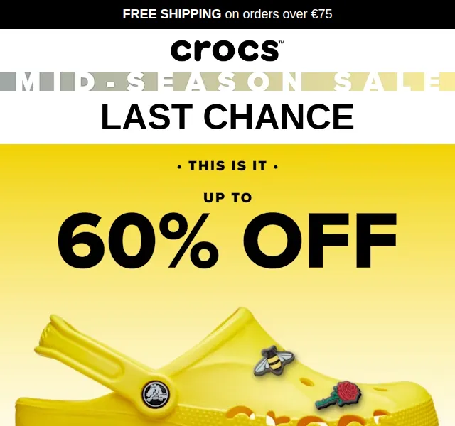 Crocs: sleva 60 % na vybrané modely – červen 2026 | Nuslet.cz