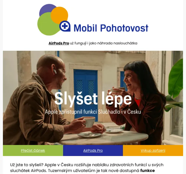 Mobil Pohotovost: AirPods Pro 3 od 5 589 Kč – Červenec 2026 | Nuslet.cz