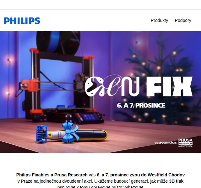 Philips: Fixables 3D tisk – prosinec 2025 | Nuslet.cz