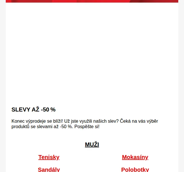 Baťa: Totální výprodej se slevami až -50 % – červenec 2026 | Nuslet.cz