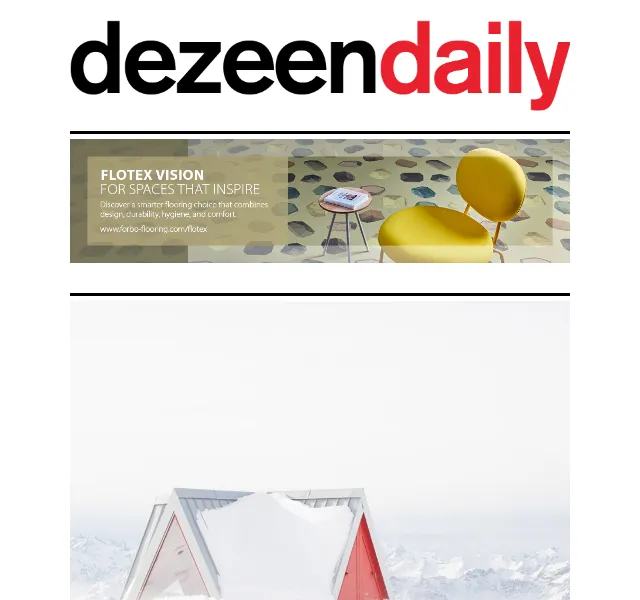 Dezeen Daily: Architektonické inspirace – červenec 2026 | Nuslet.cz