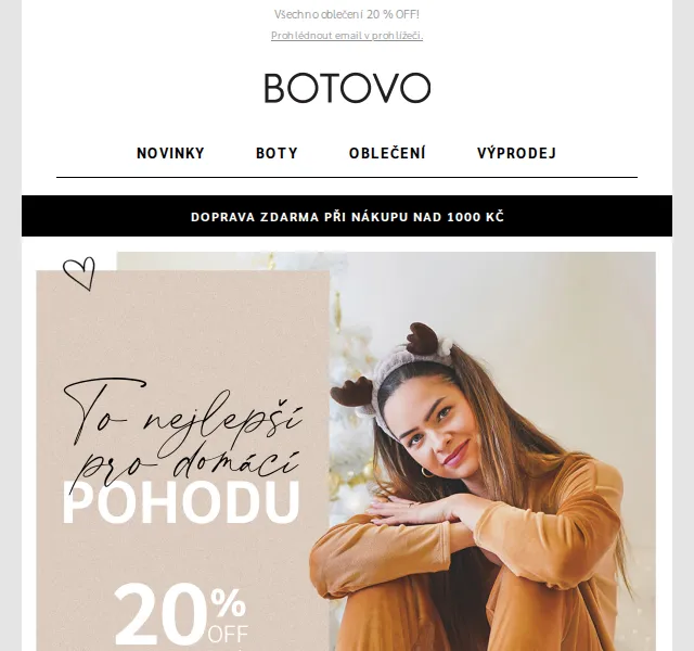 Botovo.cz: Oblečení 20% OFF – červen 2026 | Nuslet.cz