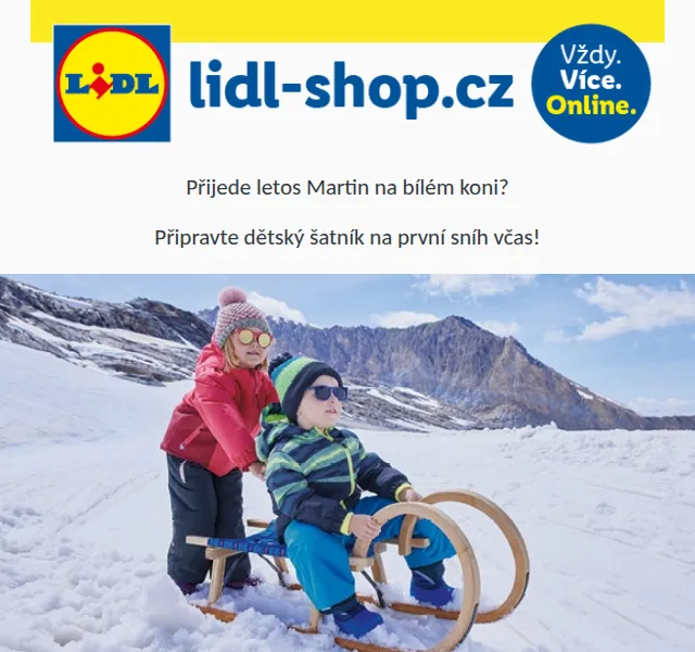 Lidl: Dětské zimní oblečení a sáně od 199 Kč – červen 2026 | Nuslet.cz