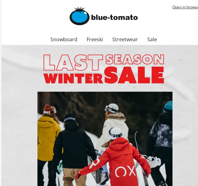 BLUE TOMATO: Last Season Winter SALE – červen 2026 | Nuslet.cz
