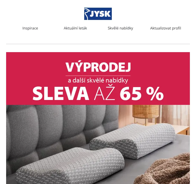 JYSK: Výprodej až -72 % – červen 2026 | Nuslet.cz