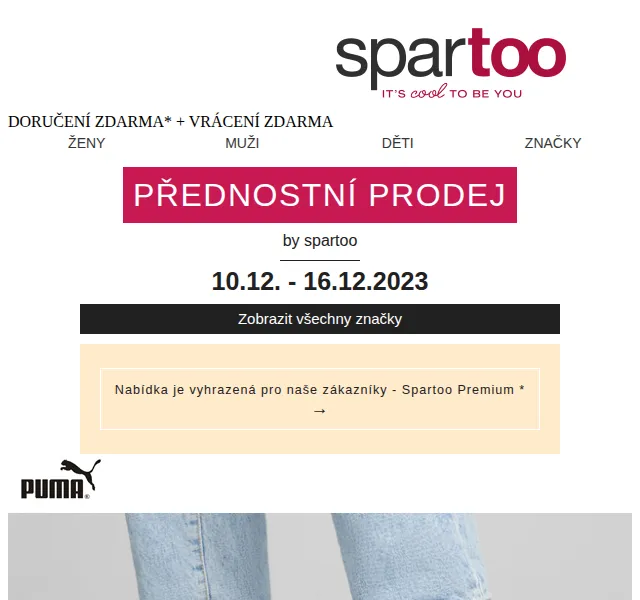 Spartoo: Až 50% sleva na Puma, Diesel a další – červen 2026 | Nuslet.cz