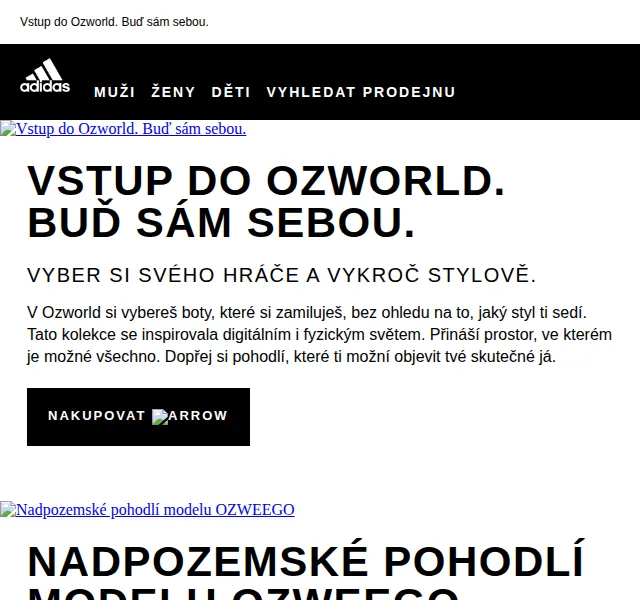 Adidas: OZWEEGO kolekce Ozworld – červen 2026 | Nuslet.cz