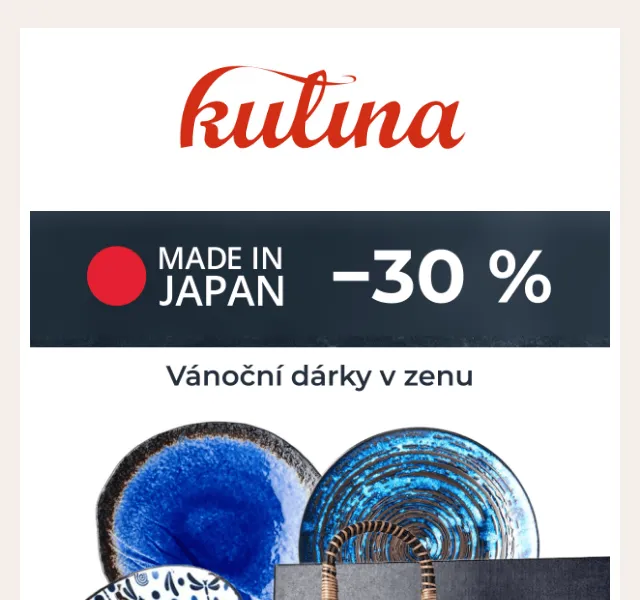 KULINA.cz: Japonská keramika Made in Japan -30% – prosinec 2026 | Nuslet.cz