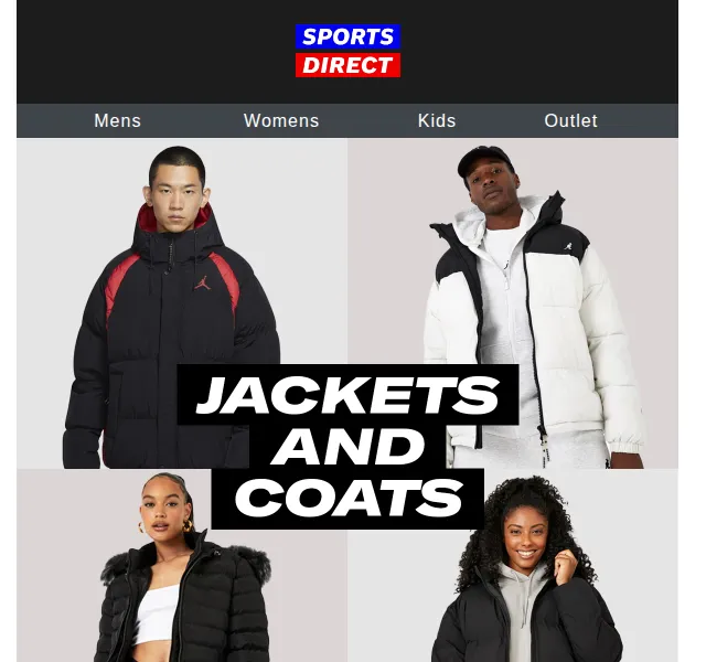 Sportsdirect: Sleva na bundy od 12 £ – červen 2026 | Nuslet.cz