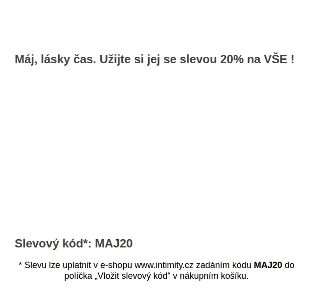 Intimity.cz: Sleva 20 % na vše + dárek SVAKOM – červen 2026 | Nuslet.cz